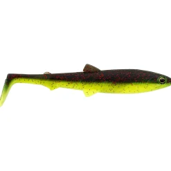 Westin BullTeez Shadtail 7,5cm 4g Black/Chartreuse 3 Stück Gummifisch