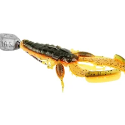 Westin Chebu Rig Crecraw R 'N R 6,5cm #3 7g Dark Water Mix 2Pcs Gummikrebs