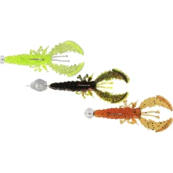 Westin Crecraw Slim R 'N R 5.5cm 1g/2.5g/3.5g Dark Water Mix 22 3pcs Gummikrebs
