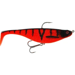 Westin Shadteez R2F 16cm 55g Sinking Fire Gummifisch montiert