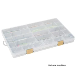 Westin W3 Tackle Box 35,5x22,5x3,5cm Grey/Clear Angelbox