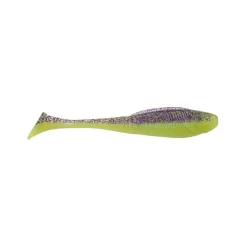 Zeck Barsch Alarm Sexy Swimmer 6cm Purple Chartreuse Gummifisch