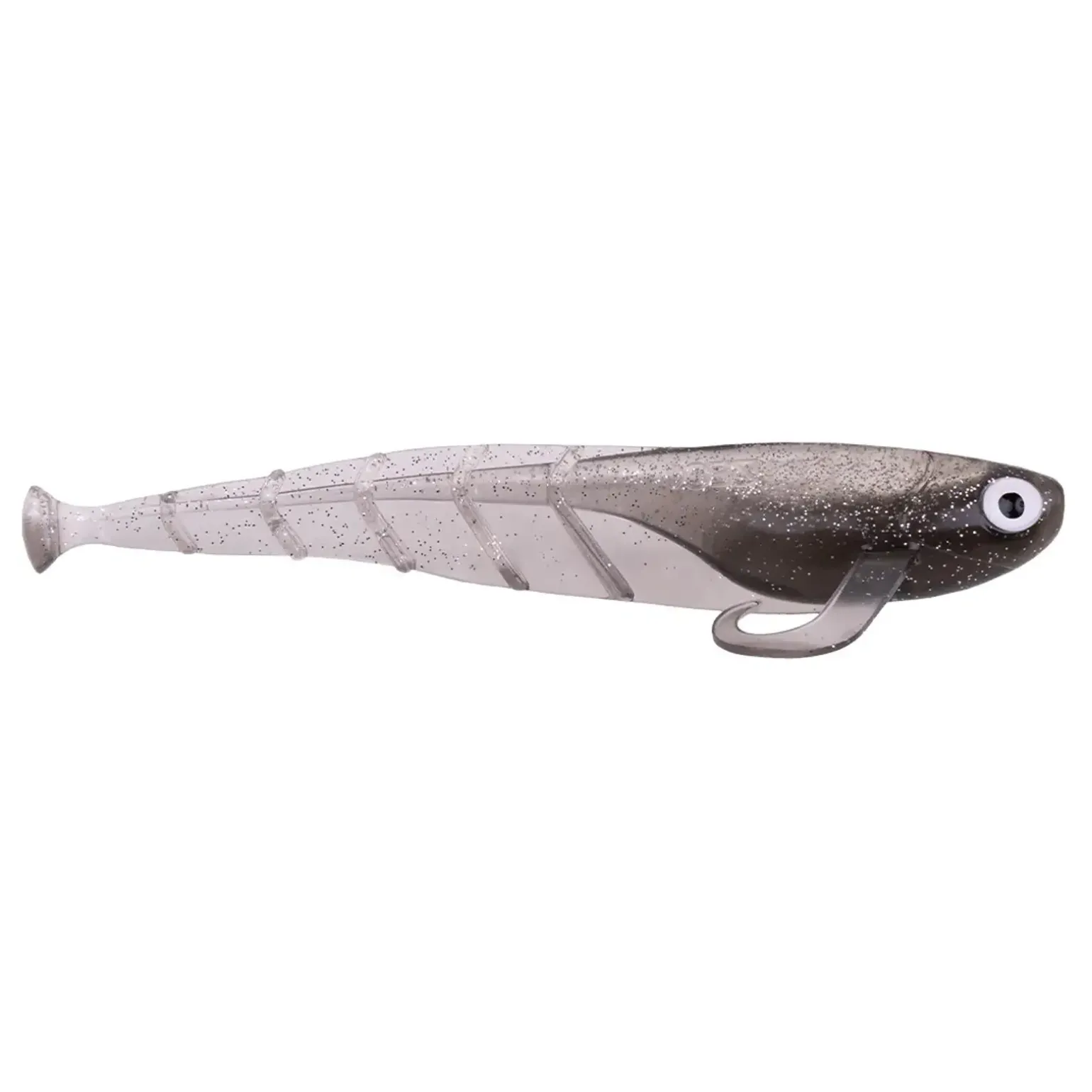Zeck Quappie 18cm Rauchglitter 2 pcs Gummifisch